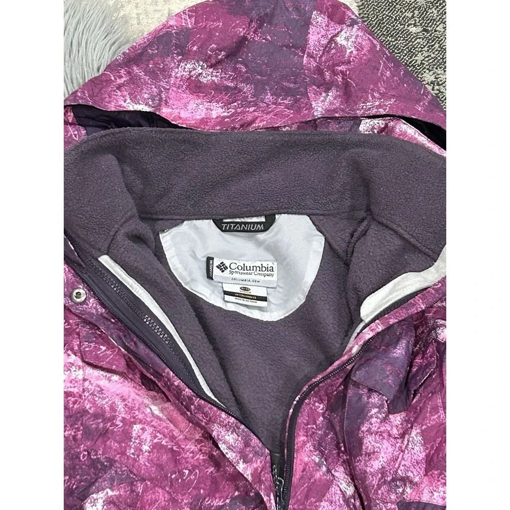 Columbia Sportswear Girls Tie Dye Print‎ Titanium  Snowboard Jacket Size 18/20